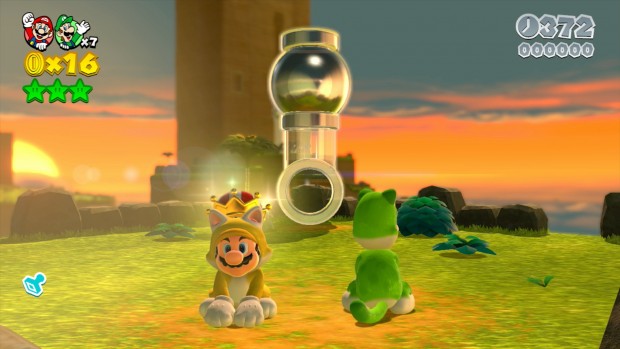 Cat Content in Super Mario 3D World (Screenshots: Michael Wieczorek/Golem.de)